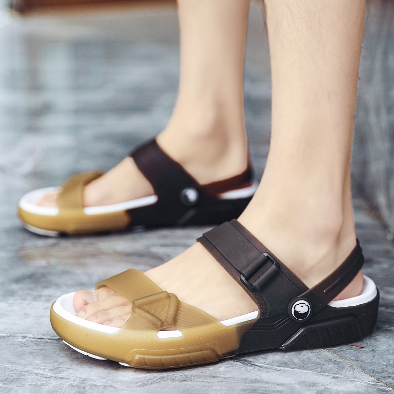 Giày Sandal Nhựa Thoáng Khí Chống Nước Thời Trang Mùa Hè Cho Nam