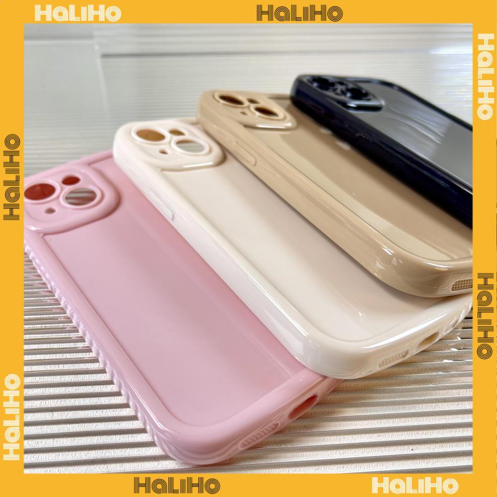 Case iPhone 11 Pro Max TPU Soft Simple Case Glossy Bubble Case Pink White Brown Black Camera Protection Shockproof For iPhone 14 13 12 11 Plus Pro Max 7 Plus X XR