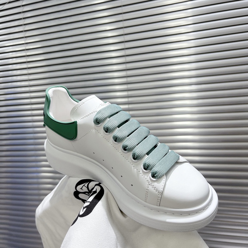 Giày Thể Thao Alexander McQueen Unisex Đuôi Silicon Màu Xanh Lá Cây Cổ Điển Và Chống Nhăn Phong Cách Cổ Điển Đa Năng Cho Nữ