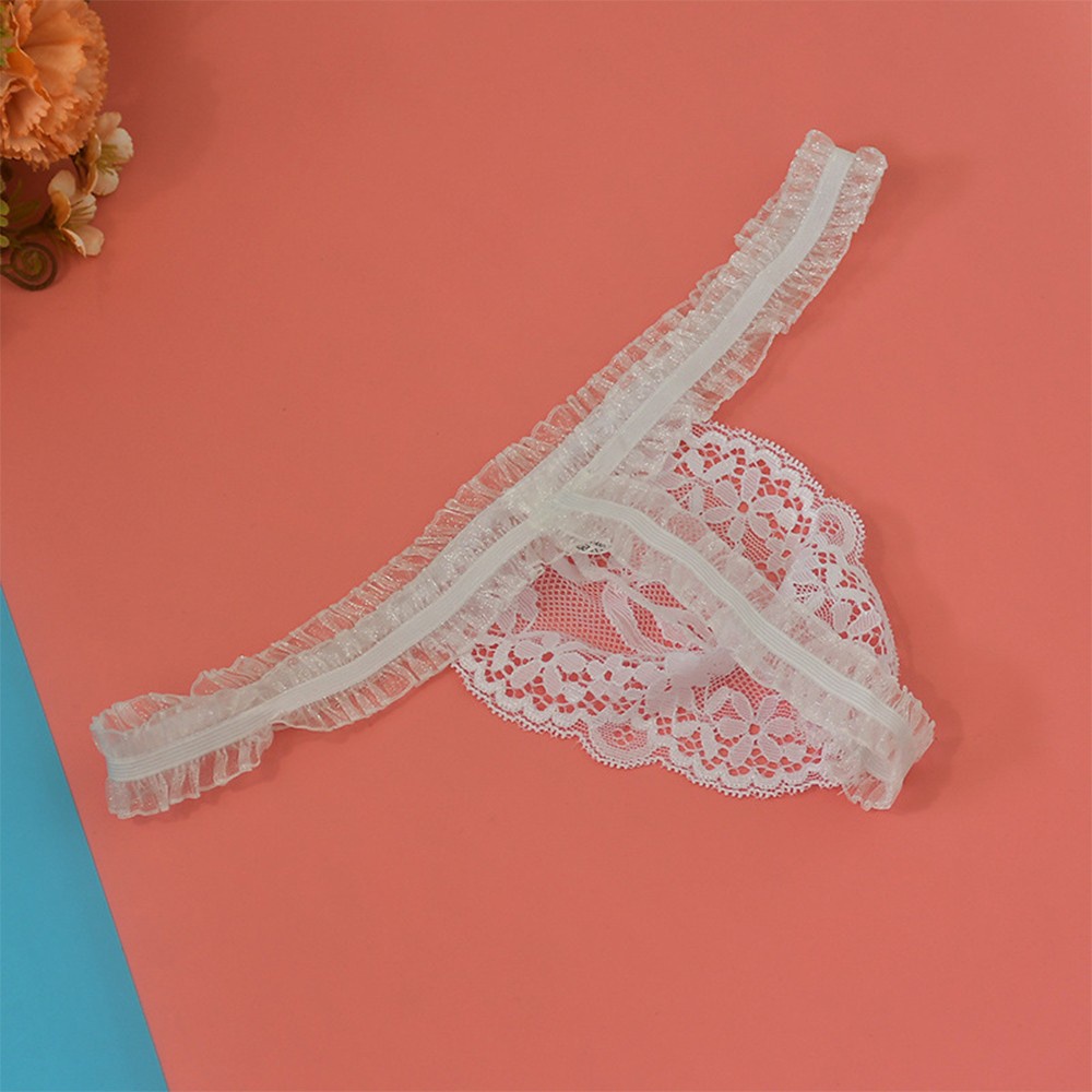 Quần Lót Nam Lọt Khe Phối Ren Xuyên Thấu Gợi Cảm