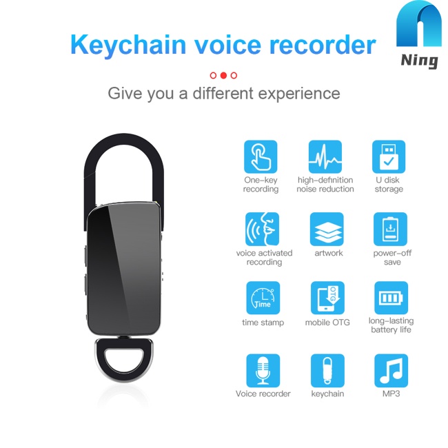 Móc Khóa Ghi Âm Chống Ồn Cho Máy Mp3 S20 +