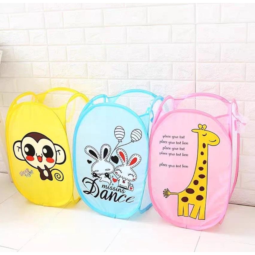 Giỏ Lưới Hoạt Hình Cute Gấp Gọn Siêu Tiện Lợi - Thingkids