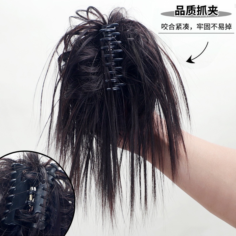 Kẹp Tóc Giả Rơm Đính Bông Hoa Phong Cách punk Cho Nữ