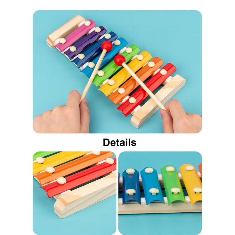 Đồ Chơi Lục Lạc Cầm Tay Theo Phương Pháp Montessori Cho Bé 1-0 - 12 Tháng Tuổi