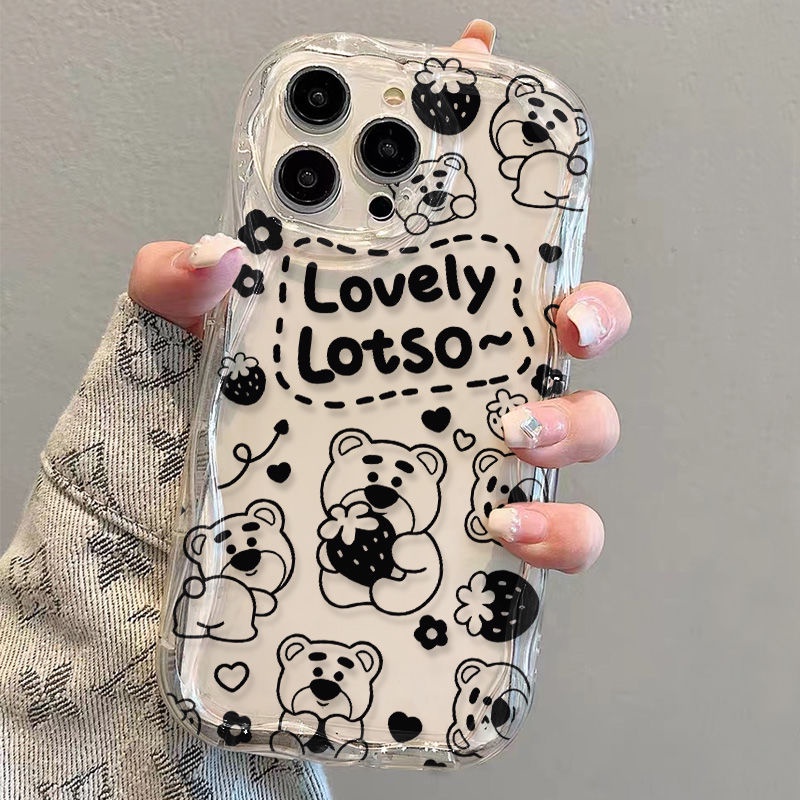 ✅Ốp Điện Thoại Mềm Trong Suốt Chống Sốc In Hình Gấu Cho iPhone14 / 13promax 12 / 11 7 / 8p xs / r