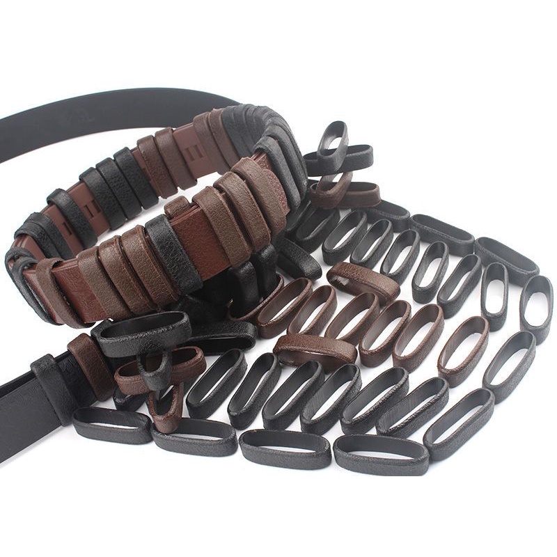 Set 10 Vòng Da Cố Định Thắt Lưng Rộng 4cm Cho Nam