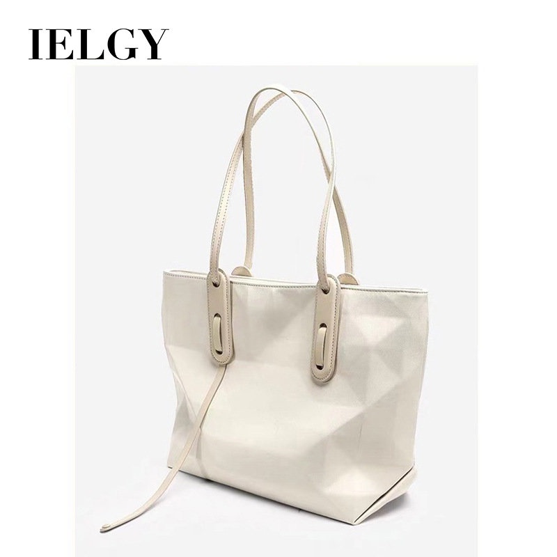 Ielgy Túi Tote Đeo Vai Sức Chứa Lớn Hình Thoi Đơn Giản Thời Trang Cao Cấp