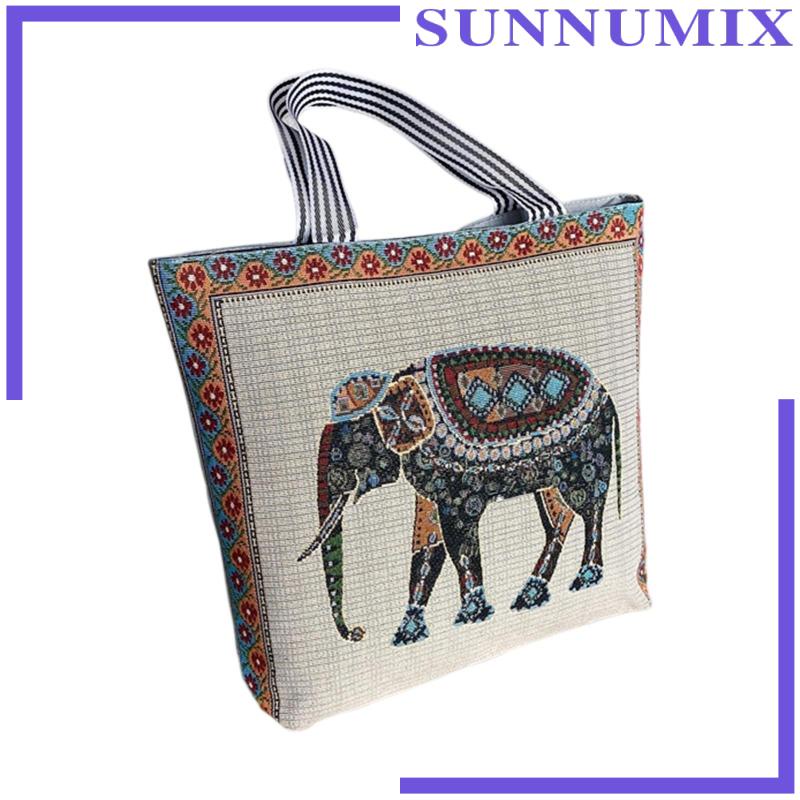 Túi Vải Canvas Đeo Dưới Cánh Tay Trọng Lượng Nhẹ Có Khóa Kéo Cho Nữ