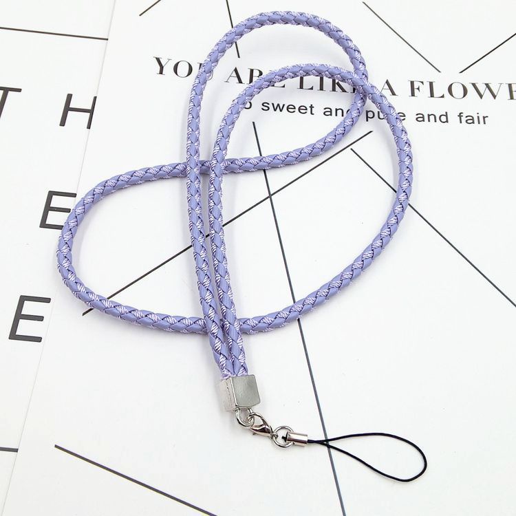 Ốp Điện Thoại Màu Trơn Có Dây Bện DIY 6 Màu Cho iPhone Android OPPO VIVO Huawei Xiaomi Redmi Samsung