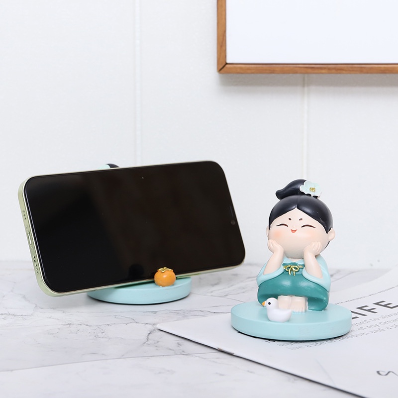 Tượng Giá Đỡ Điện Thoại Trên Xe Hơi Điện Thoại Thông Minh Giá Đỡ Màn Hình Lười Giá Đỡ Điện Thoại Di Động Giá Đỡ Hình Tượng Bàn Chống Trượt Để Bàn Trang Trí Máy Tính Bảng
