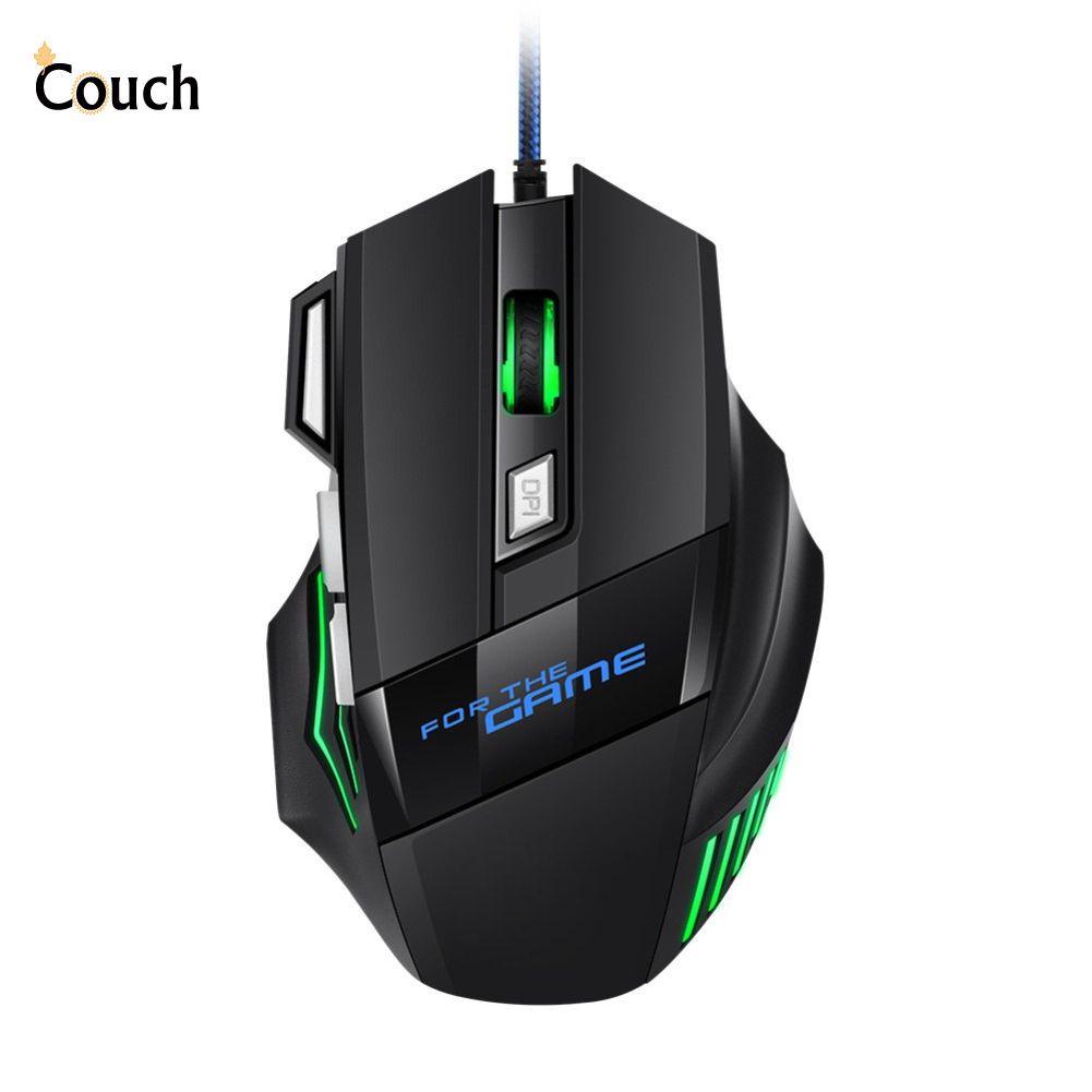 Chuột Chơi Game Có Dây Súng Bấm Gà Ăn Phát Sáng 7 Phím Nhiều Màu Sắc Ghế Dài Chuột Cạnh Tranh Chạy Điện
