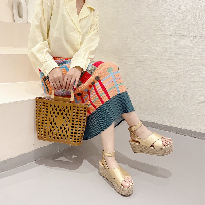 Giày Sandal Đế Xuồng Hở Ngón Thời Trang Mùa Hè 2023 Dành Cho Nữ