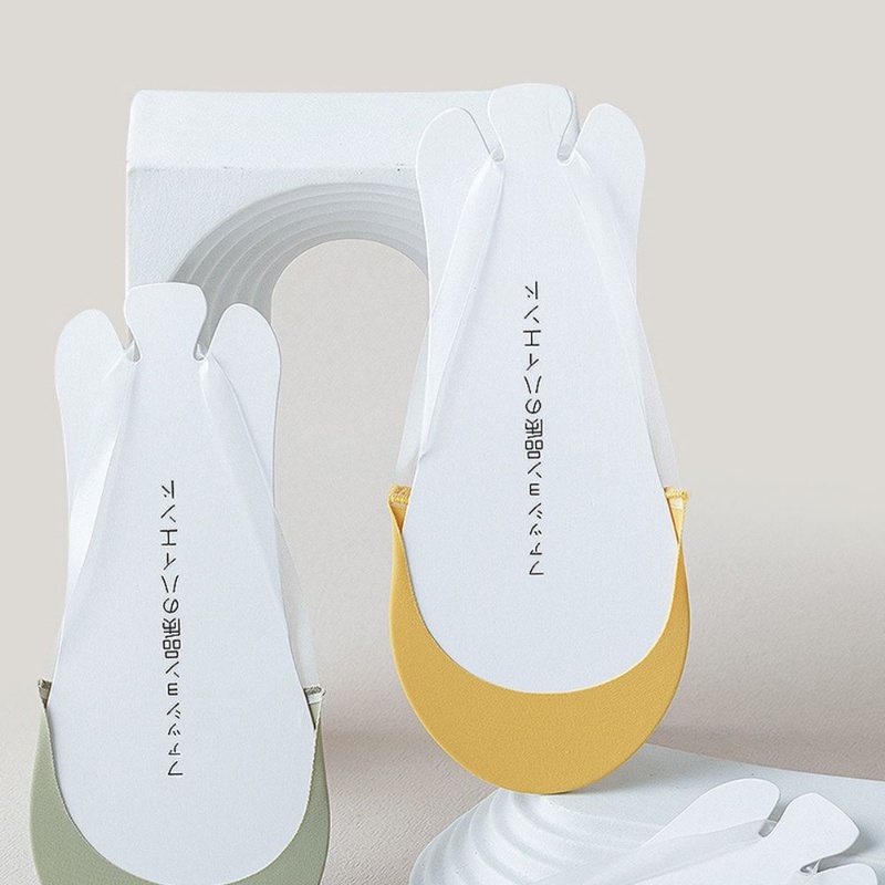 Vớ Thuyền Bằng Lụa Lạnh Mềm Mỏng Màu Trơn Không Trượt Thời Trang Mùa Hè Cho Nữ