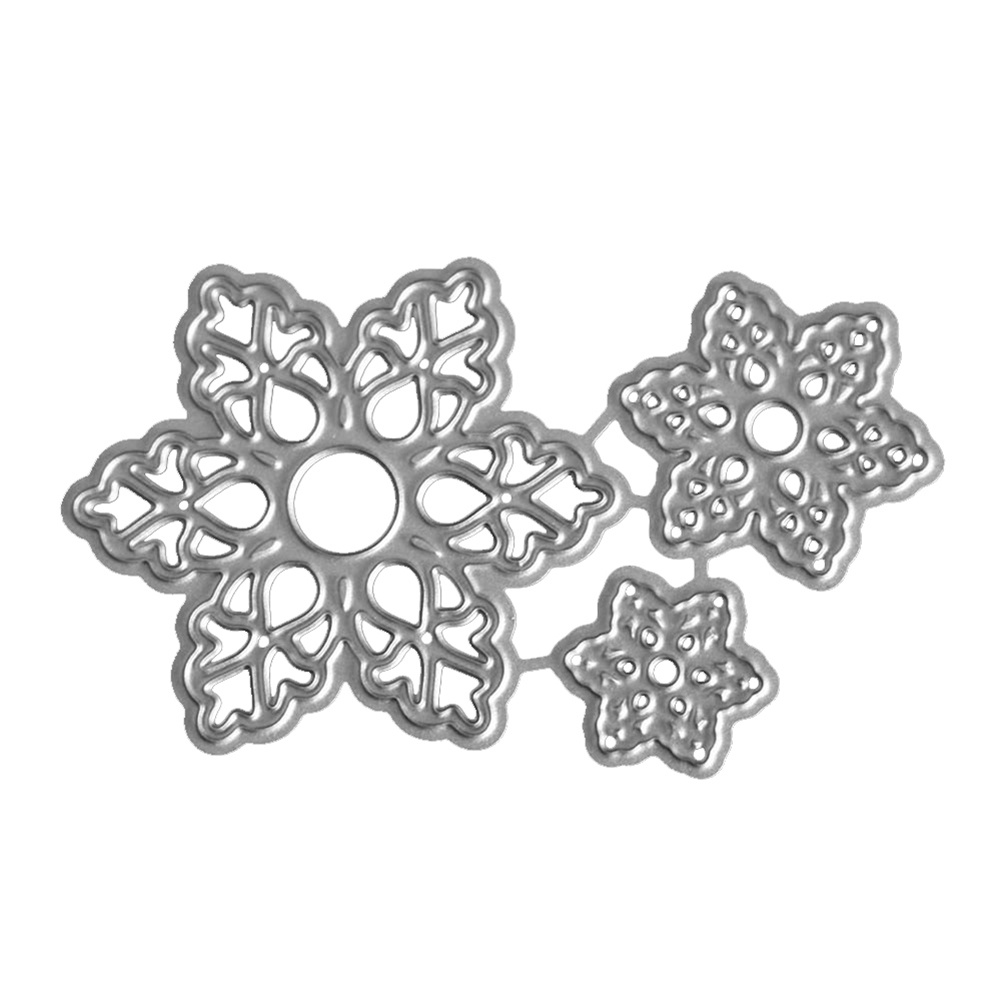 Set 3 Khuôn Cắt Hình Hoa 3D Trang Trí Scrapbook