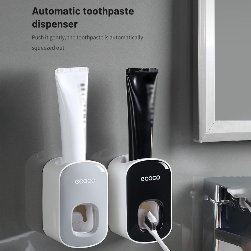 Dụng cụ đỡ bóp tuýp kem đánh răng tự động gắn tường tiện dụng cho gia đình HSU