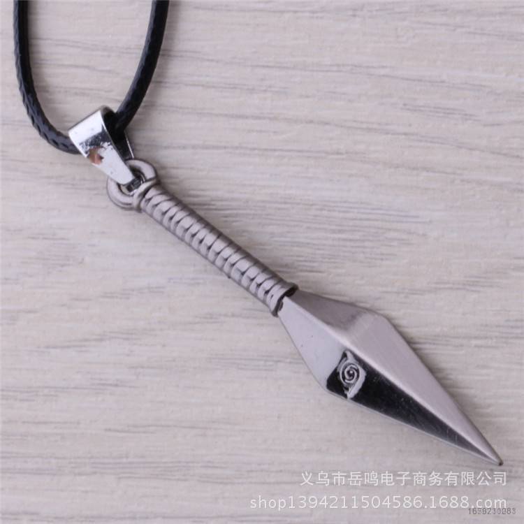 Si Vòng cổ Mặt Anime Naruto Kunai Shuriken Sasuke Thế Hệ Thứ Tư