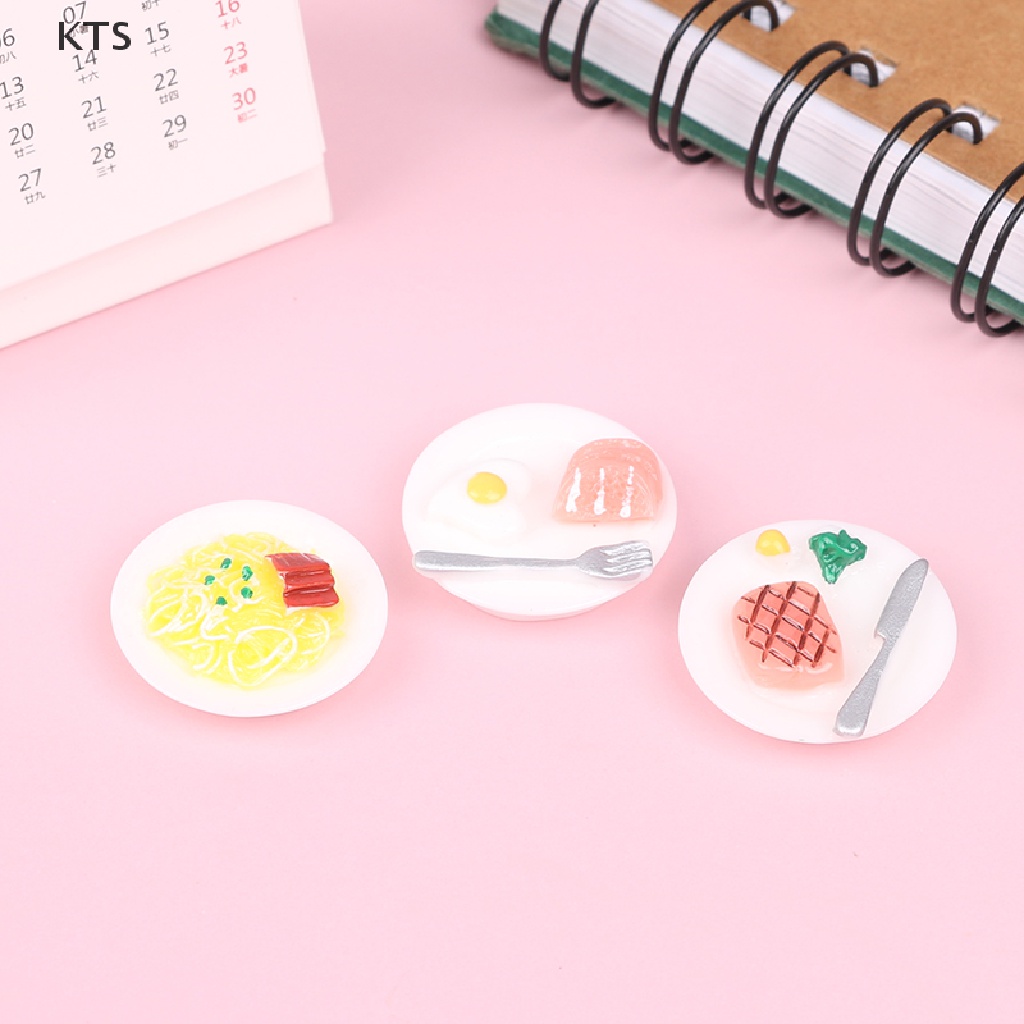 Set 5 Đĩa Kim Loại Đựng Thức Ăn 1: 12 Trang Trí Nhà Búp Bê