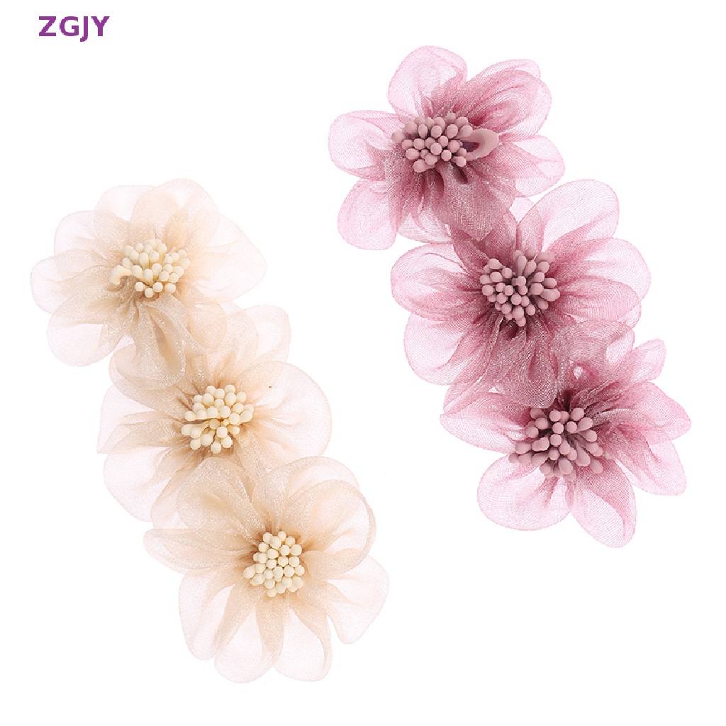 Kẹp Tóc Hoa Trà Đính Ngọc Trai Thanh Lịch Cho Nữ Mới