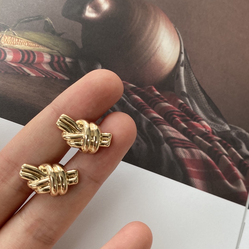 Set 5 Nút Xoắn 18mm Bằng Kim Loại Màu Vàng / Bạc Làm Đồ Thủ Công Diy