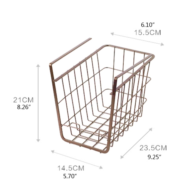 Giỏ Treo Dưới Kệ Đựng Đồ Thiết Kế Rỗng Thoáng Khí Không Mùi