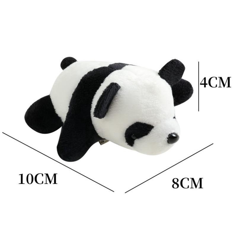 Panda Brooch Plush Toys Lying Panda Cartoon Doll Accessories Schoolbag Clothing Accessories