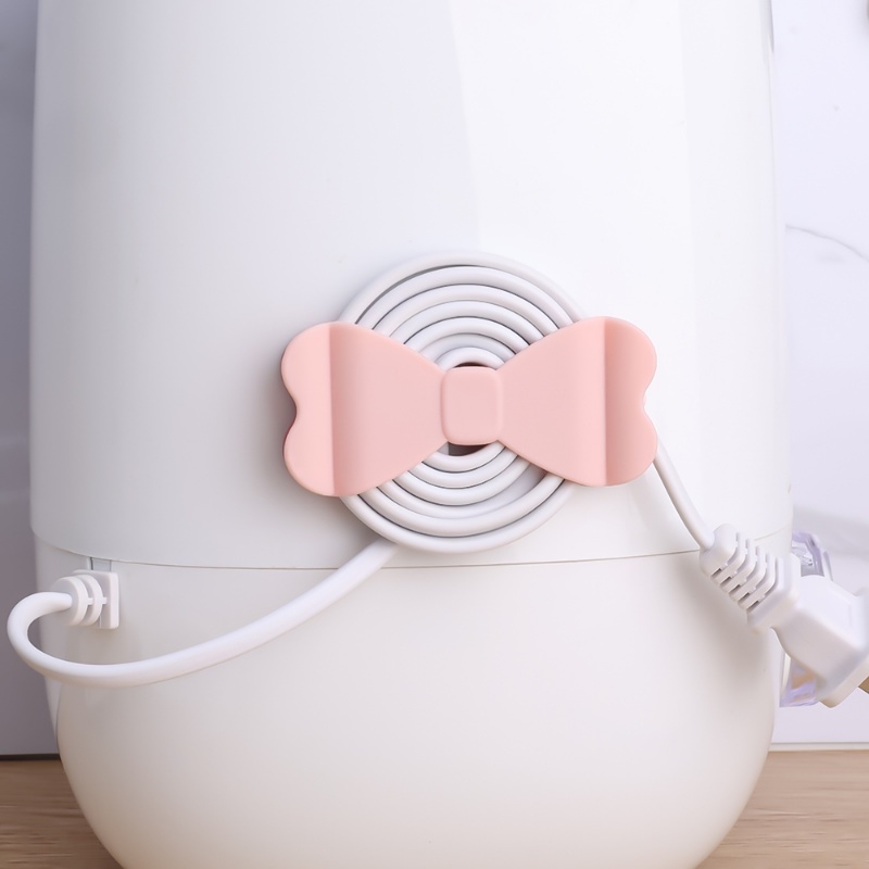 Giá Đỡ Cáp Sạc USB Tự Dính Bằng Nhựa Đa Năng