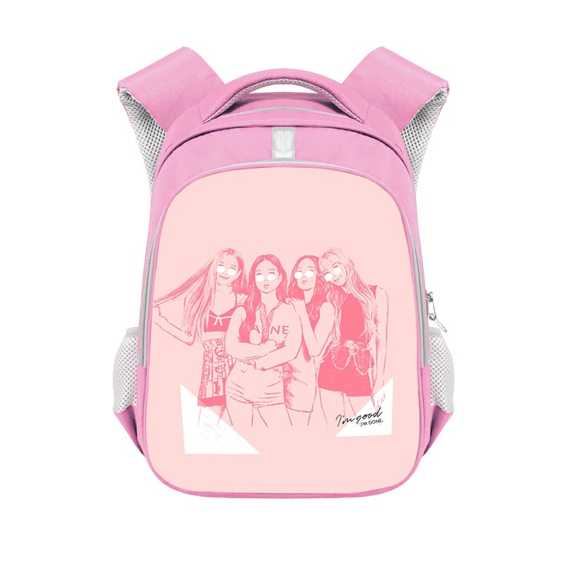 Balo Cỡ Lớn Thoáng Khí Chống Thấm Nước In Họa Tiết Nhóm Nhạc Blackpink Thời Trang Cho Nam Và Nữ