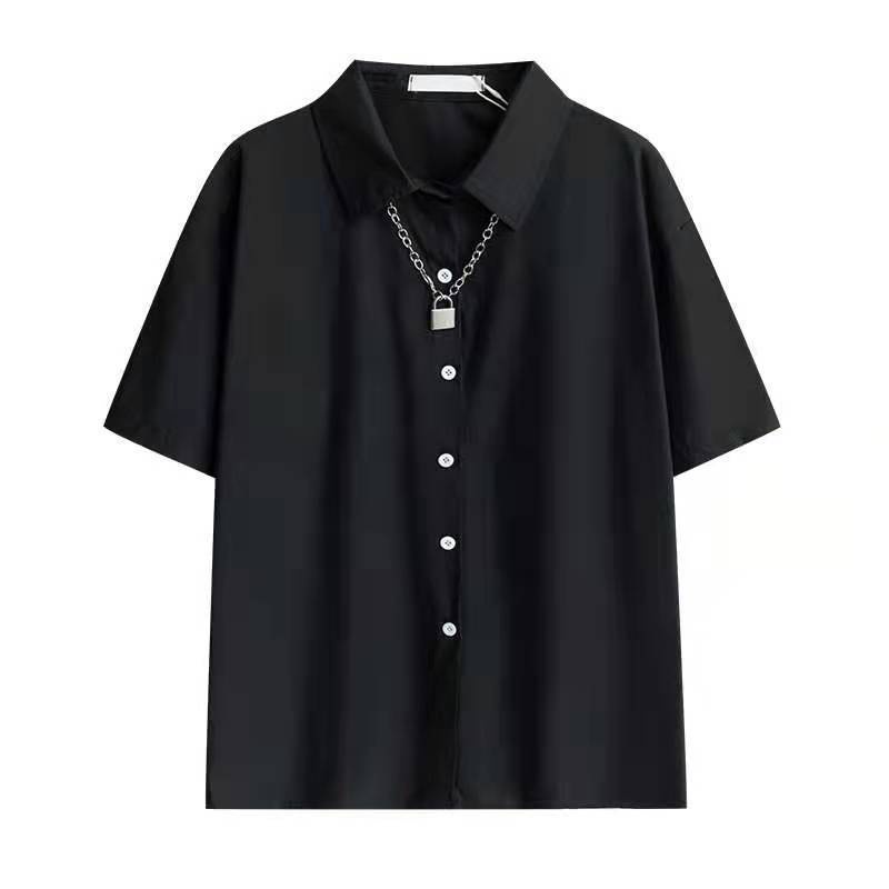 Bộ Áo Sơ Mi Tay Ngắn Dáng Rộng Phong Cách Hàn Quốc Thời Trang Mùa Hè 2023 Mới