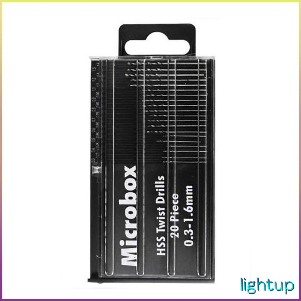 20 Cái/bộ Mũi khoan mini 0,3-1,6Mm Bộ mũi xoắn thép tốc độ cao [K/11]