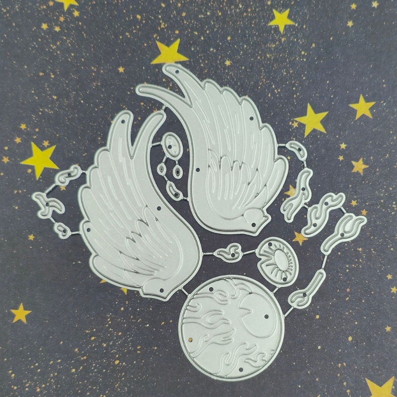 Khuôn Cắt Giấy Kim Loại Hình Đôi Cánh