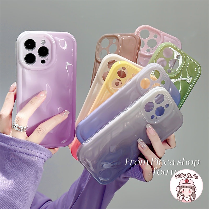 Ốp Điện Thoại TPU Mềm Bo Viền Chống Sốc Màu Gradient Bóng Sang Trọng Cho IPhone 14 Pro Max 13 12 11 Pro Max