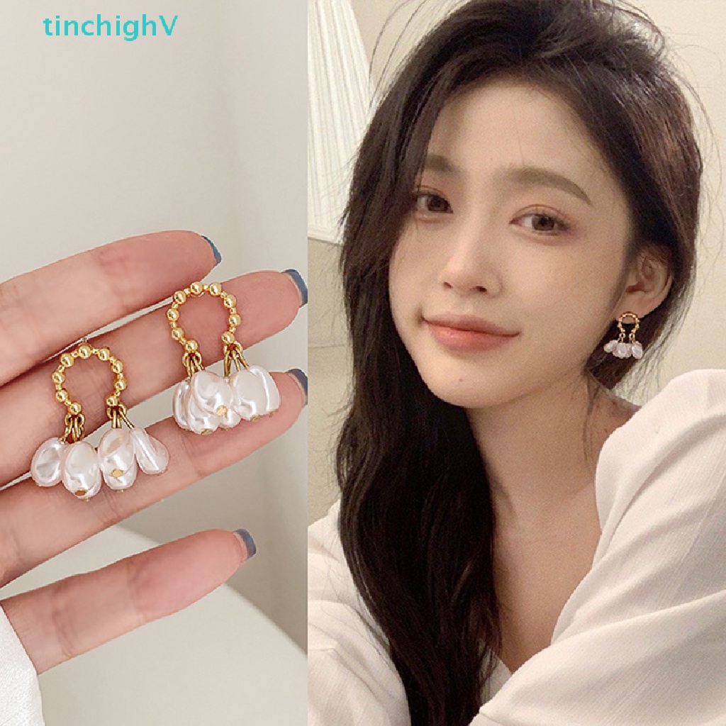 1 Đôi Bông Tai Ngọc Trai Baroque Thời Trang Dành Cho Nữ