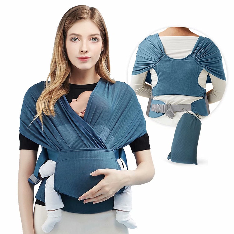 Khăn Quấn Bé Sơ Sinh 0-36 Tháng Tuổi Co Giãn Nhẹ Nhàng Thoáng Khí