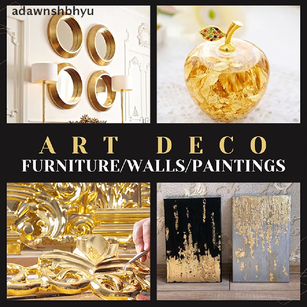 Set 10 Lá Vàng Lấp Lánh Trang Trí Móng Tay