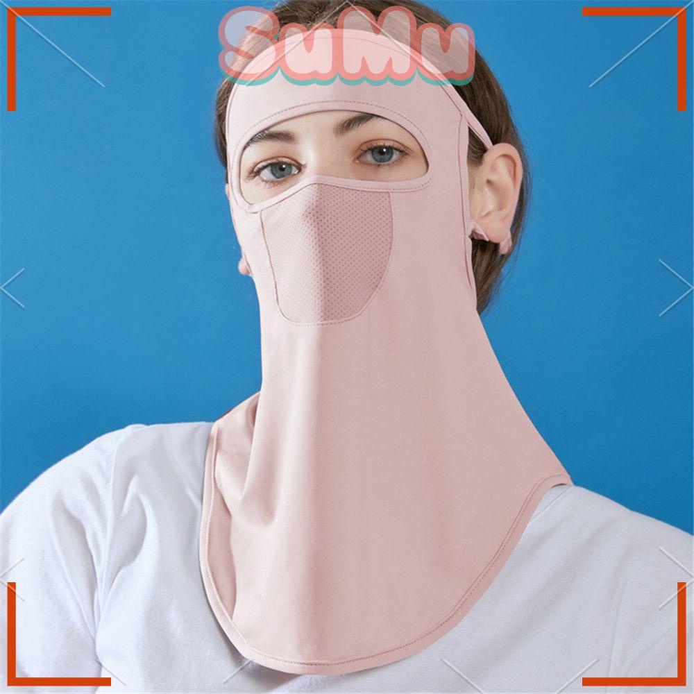 Yếm Chống Nắng Và Tia UV Bằng Lụa Lạnh Thoáng Khí