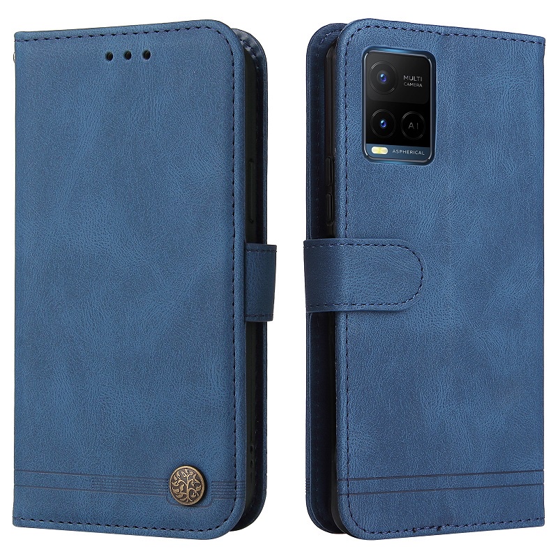 Bao Da Vivo Y12s Y20 Y21 Y33s Y15s Y16 Y22s Điện Thoại Nắp Lật Dạng Ví