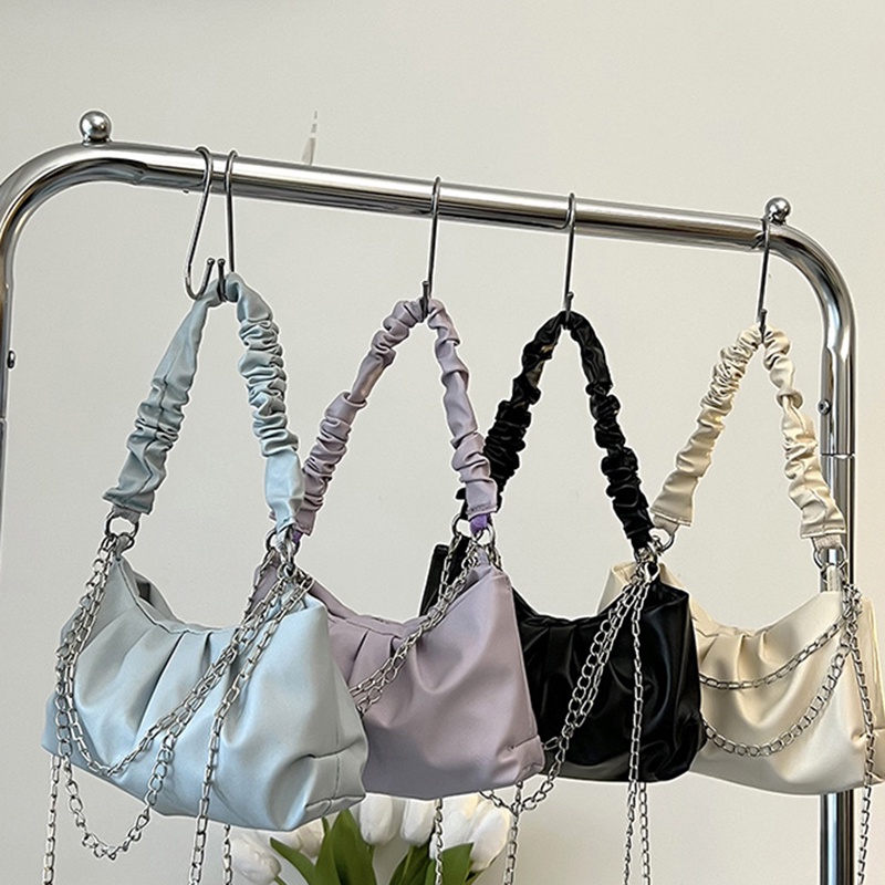 Túi Đeo Chéo Hình Đám Mây Màu Trắng Phong Cách Hàn Quốc Thời Trang Cho Nữ