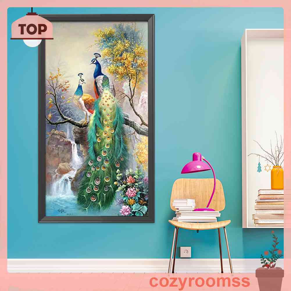 Bộ Tranh Thêu Chữ Thập 11CT DIY Hình Công Tự Nhiên