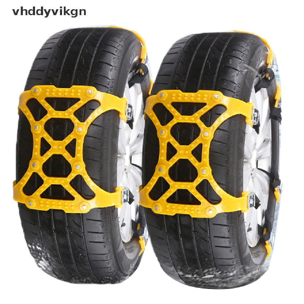 Dây Xích Gắn Bánh Xe Hơi Dày Dặn Chống Trượt Khi Đi Trên Tuyết Vào Mùa Đông