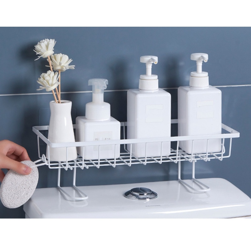 Giá Kim Loại Treo Tường Đựng Đồ Dùng Nhà Tắm Ráo Nước Đa Năng