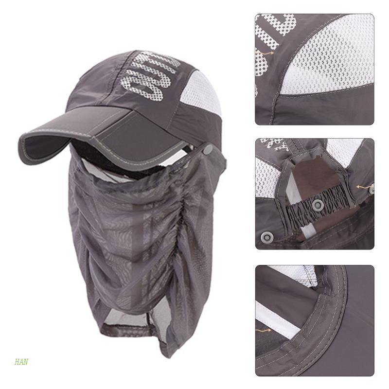 Mũ Lưỡi Trai Chống Nắng Vành Rộng Thoáng Khí Có Thể Tháo Rời Dùng Khi Đi Câu Cá / Đi Biển Thời Trang Mùa