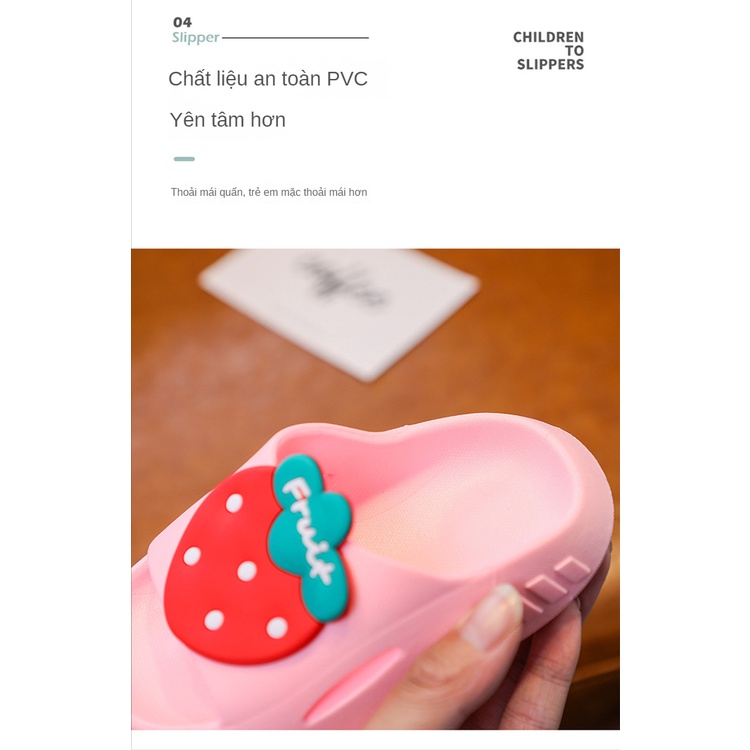 Dép Đi Trong Nhà Siêu Mềm Chống Trượt Họa Tiết Hoạt Hình Dễ Thương Cho Bé TTC568