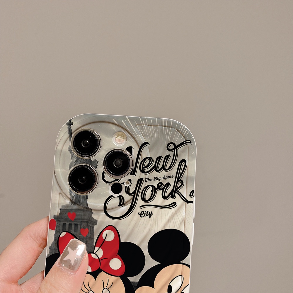 DISNEY Ốp Điện Thoại TPU Mềm Chống Sốc Hình mickey Minnie Cho IPhone 13 14 12 PRO mini 11 PRO Max Xs Max XR 7 8 Plus