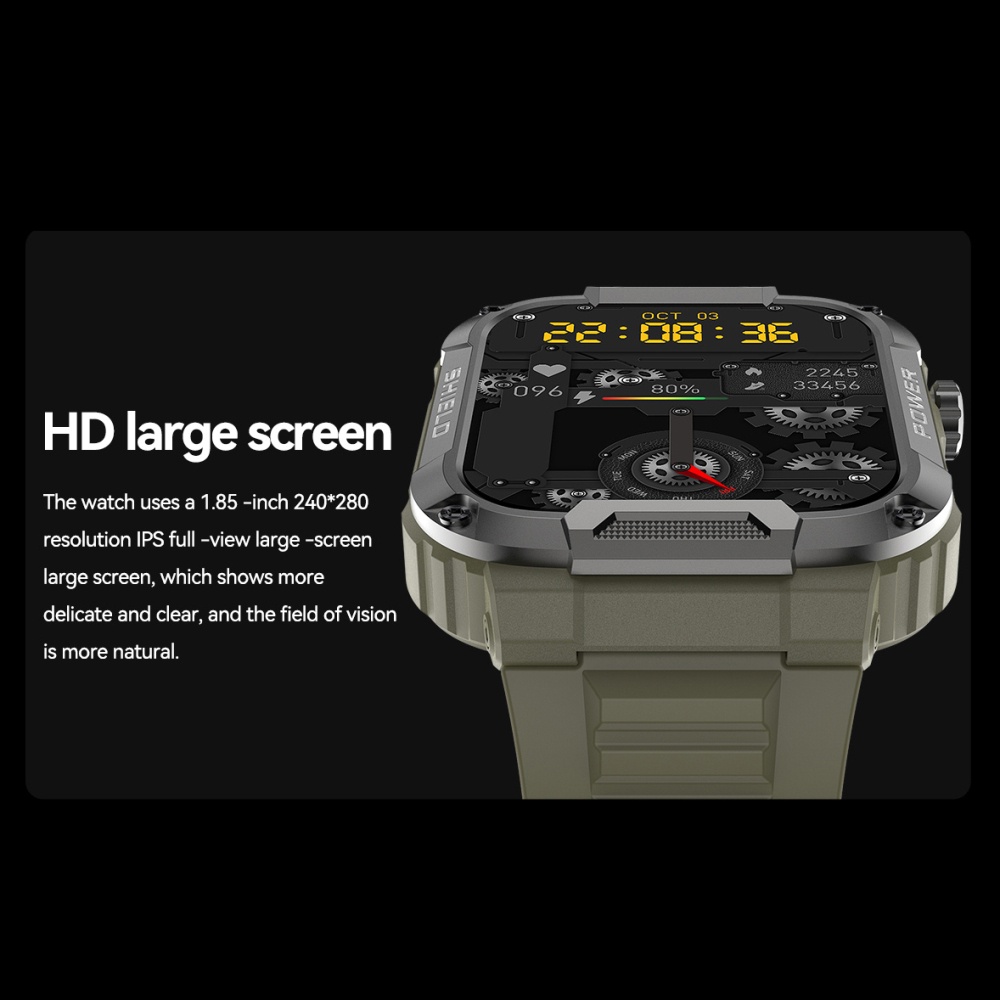 Đồng Hồ Thông Minh Mk66 Màn Hình Lớn 1.85 Kết Nối Bluetooth Đa Năng