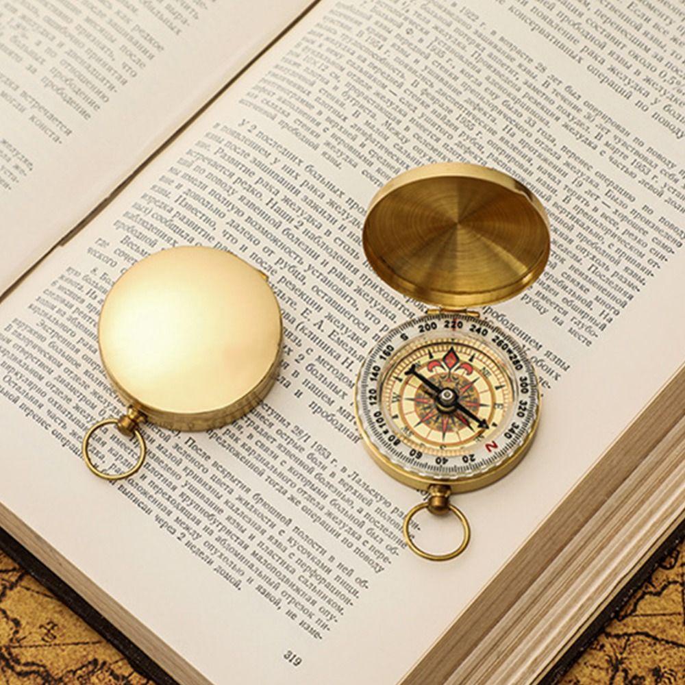 Đồng Hồ Bỏ Túi VANES1 Với La Bàn Chất Liệu Đồng Nguyên Chất|Dụng Cụ Sinh Tồn Ngoài Trời Tiện Dụng Chất Lượng Cao