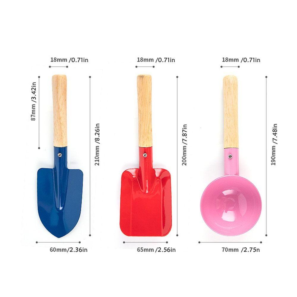 Glenes Bộ Đồ Chơi Xẻng Xúc Cát Bãi Biển Mini Màu Kẹo Cho Trẻ Em
