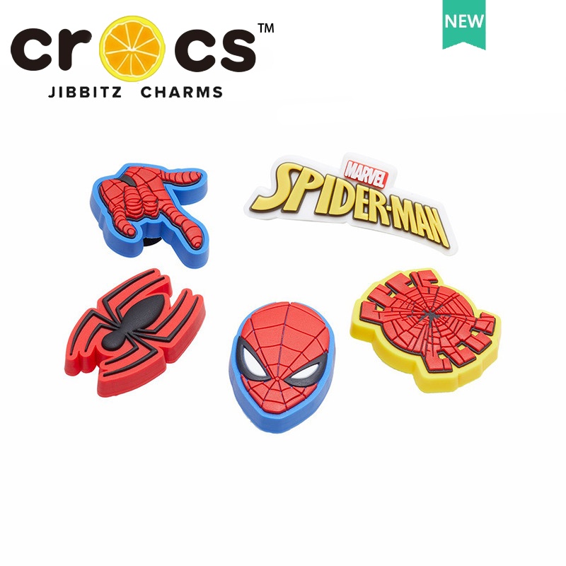 Jibbitz crocs charms Người Nhện Người Nhện Nút jibbitz