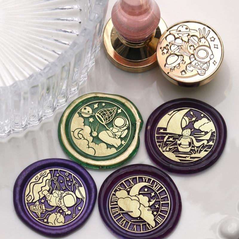 Đầu Con Dấu Sáp Hình Phi Hành Gia Dùng Trang Trí Sổ Tay / Nhật Ký DIY