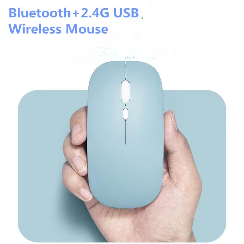 Chuột Bluetooth Không Dây 2.4G Sạc USB Cho Android Windows Tablet Laptop Notebook PC IPAD