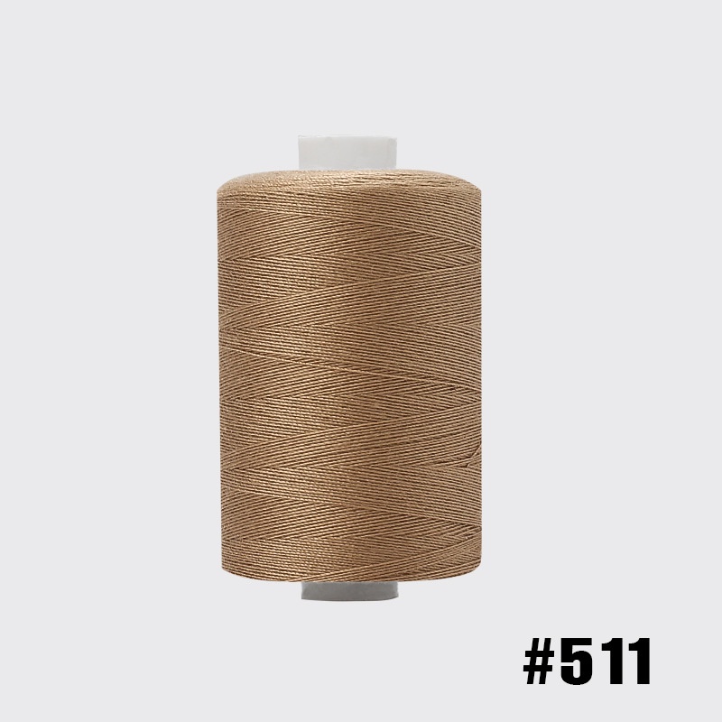 100% Polyester chỉ may cho quần jean quilting 300m/Bobbin cho tay may chỉ thô bền 203 dày 300m